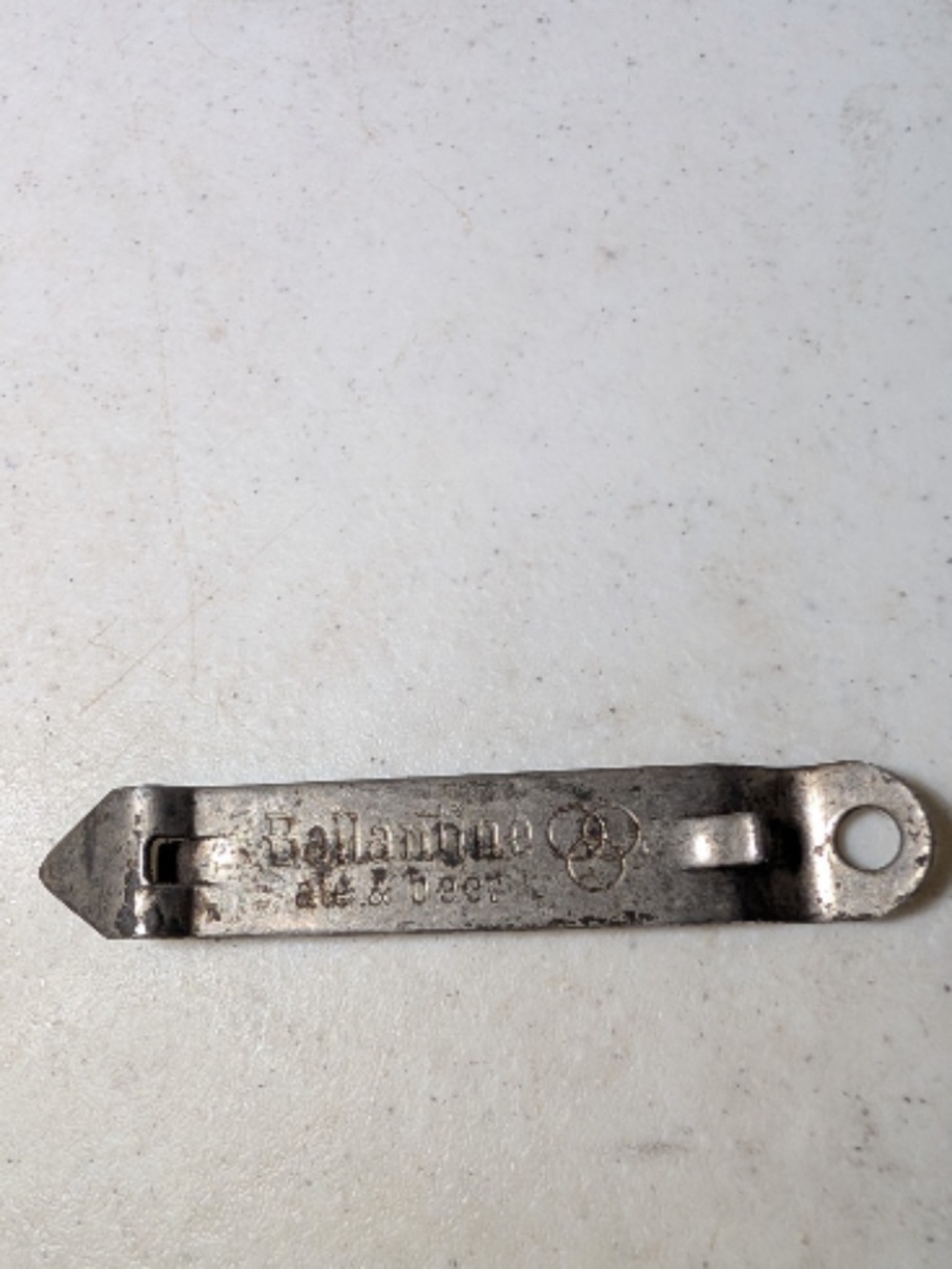 Vintage 1960's Ballantine Ale & Beer Can Bottle Cap Opener Metal Advertising